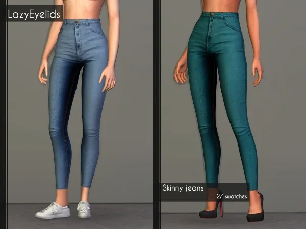Alpha Skinny jeans - The Sims 4 Custom Content