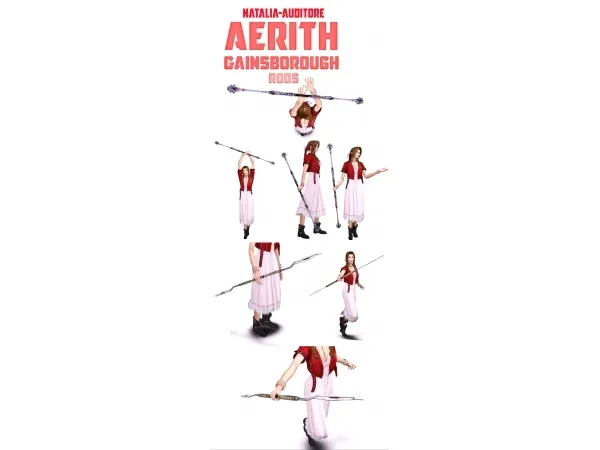 Alpha Aerith rods accs Auditore by Natalia - The Sims 4 Custom Content