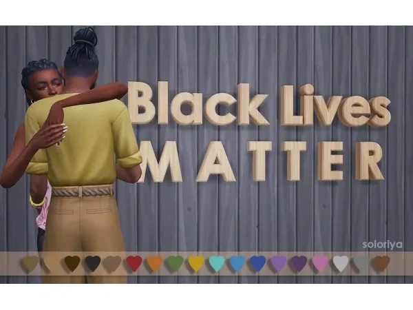 Alpha Black Lives Matter by simsfinds - The Sims 4 Custom Content