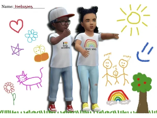 Alpha Himbosims 2020 Pride Collection pt 1 - The Sims 4 Custom Content