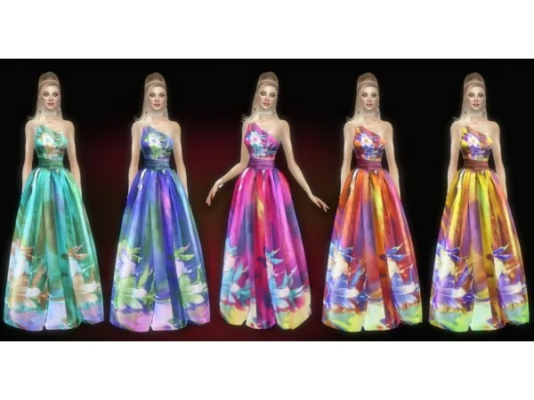 Alpha Seralie dress - The Sims 4 Custom Content