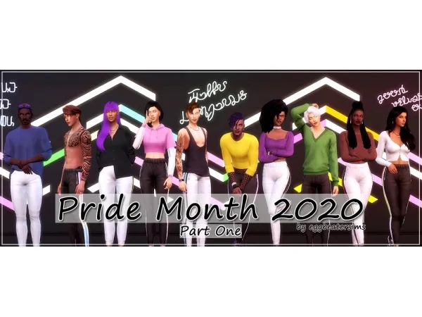 Alpha Pride Month 2020 Part One - The Sims 4 Custom Content