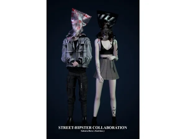 Mix Street Hipster collaboration y by katrina - The Sims 4 Custom Content