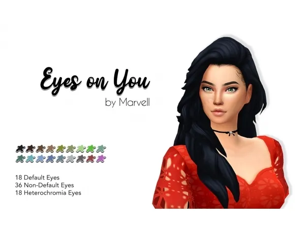 Maxis Match Eyes on You updated for Spellcaster world by arvell - The Sims 4 Custom Content