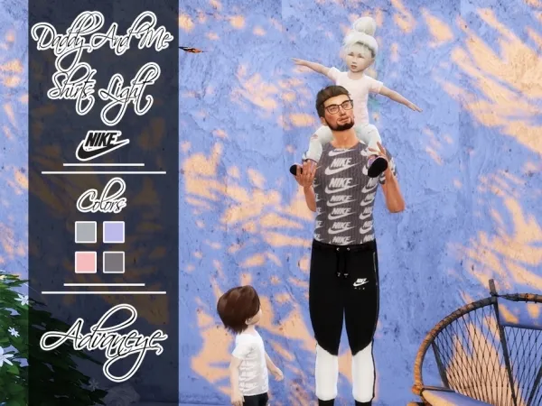 Advaneye's Daddy and Me Shirts Set - Nike - Light Version