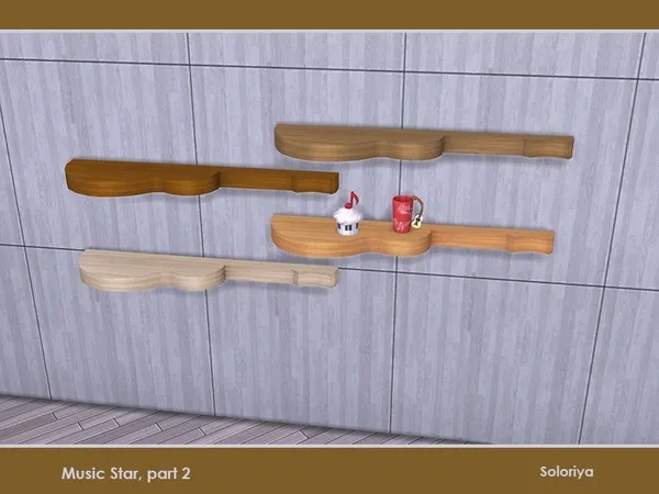 Music Starcomma part 2 Guitar Shelf - The Sims 4 Custom Content