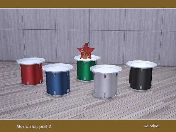 Music Starcomma part 2 Drum Coffee Table - The Sims 4 Custom Content