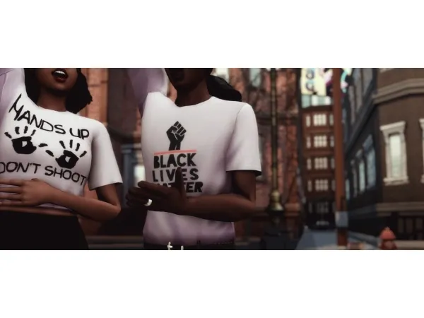 Maxis Match Black Lives Matter recolour set by simsfinds - The Sims 4 Custom Content
