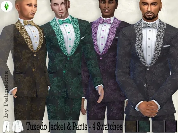 Alpha Pelineldis' Tuxedo Pants and Jacket - The Sims 4 Custom Content