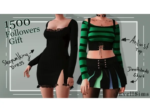 EvellSims 1500 Followers gift
