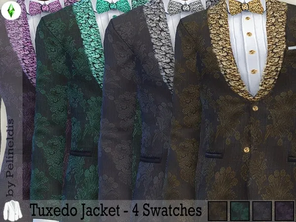 Tuxedo Jacket with Lace - The Sims 4 Custom Content