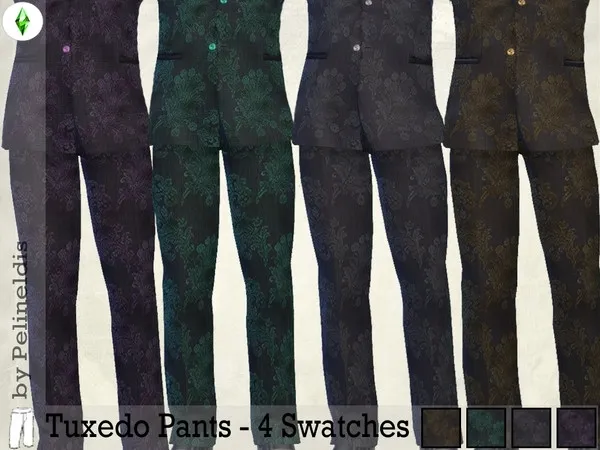 Tuxedo Pants with lace - The Sims 4 Custom Content