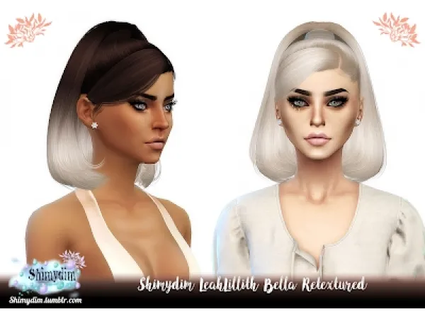 Alpha S4 LeahLillith Bella Retexture Ombre Naturals Unnaturals - The Sims 4 Custom Content