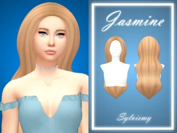 Maxis Match Jasmine Hair by sylviemy - The Sims 4 Custom Content