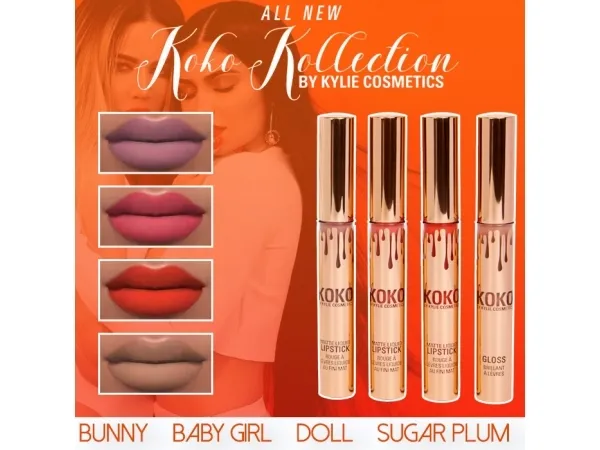 Maxis Match Kylie Lip Kit Koko K V2 - The Sims 4 Custom Content