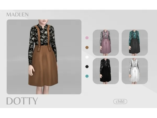 Maxis Match Madlen Dotty Outfit - The Sims 4 Custom Content