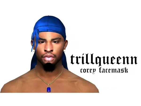 Alpha corey facemask by simsfinds - The Sims 4 Custom Content