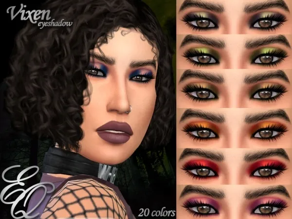 Alpha EvilQuinzel's Vixen Eyeshadow - The Sims 4 Custom Content