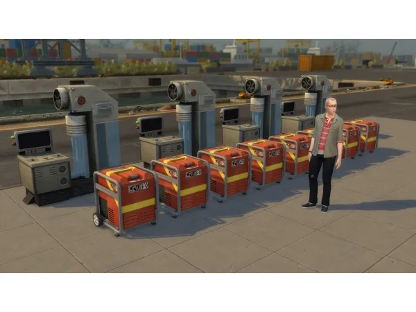 Mix Increase Industrial Utilities Production (Requires EP09) by KcOptz - The Sims 4 Custom Content