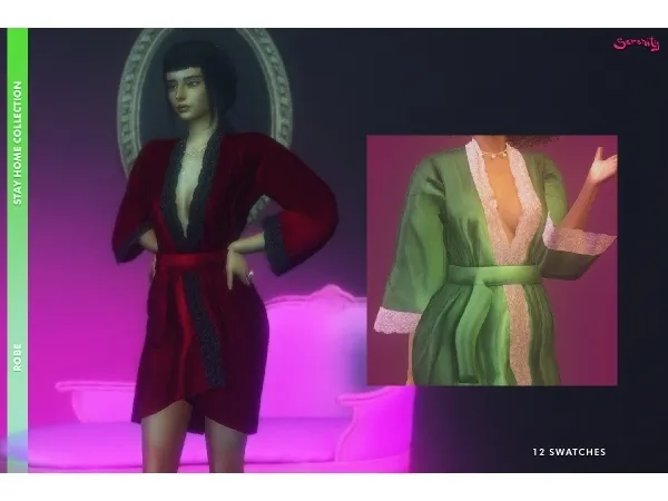 Alpha SH Robe - The Sims 4 Custom Content