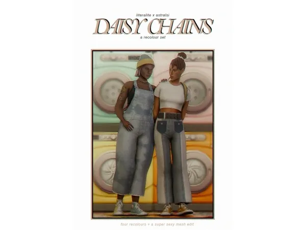 Maxis Match DAISY CHAINS recolor set part 1 - The Sims 4 Custom Content
