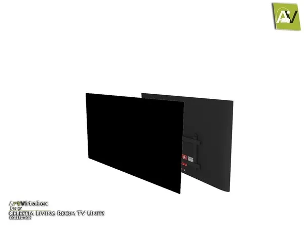Celestia Wall Television - The Sims 4 Custom Content