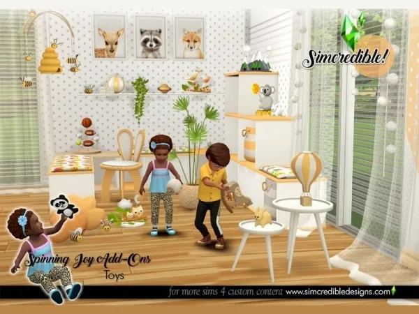 Maxis Match SIMcredible's Spinning Joy Toys by simcredible - The Sims 4 Custom Content