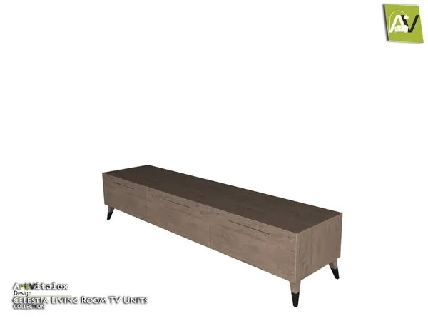 Celestia TV Stand - The Sims 4 Custom Content