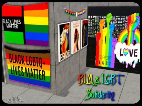 LGBT BLM Solidarity Collection - The Sims 3 Custom Content