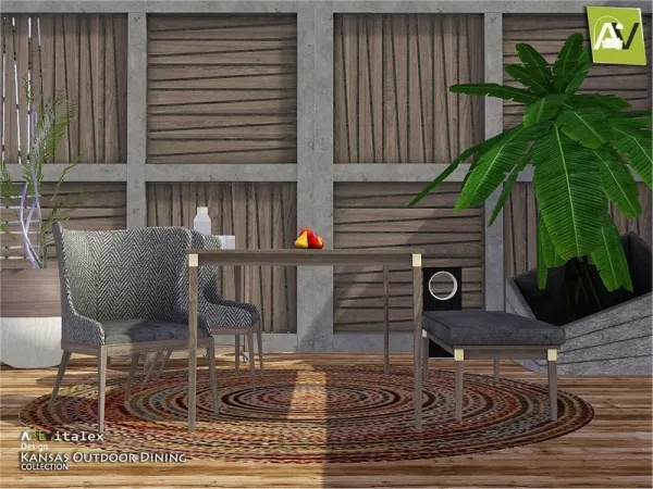 ArtVitalex's Kansas Outdoor Dining - The Sims 3 Custom Content