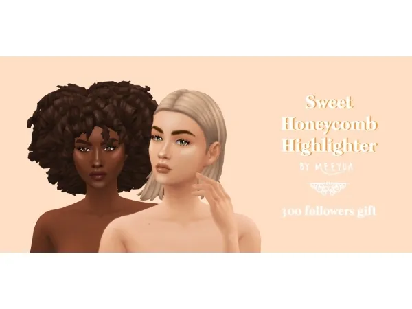 Maxis Match Sweet Honeycomb Highlighter - The Sims 4 Custom Content