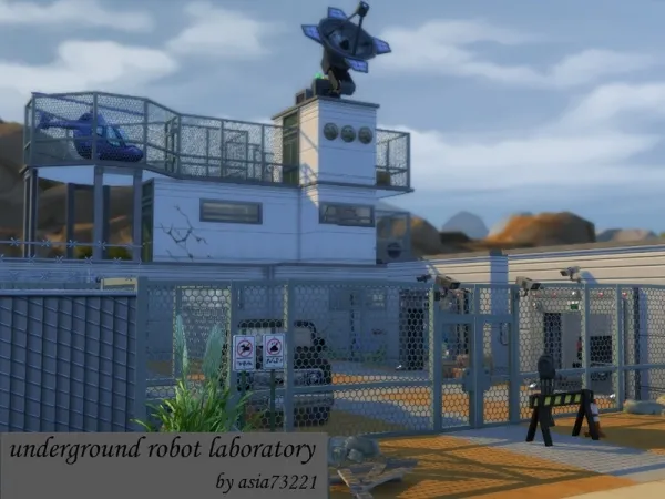 Maxis Match asia73221's Underground Robot Laboratory - The Sims 4 Custom Content