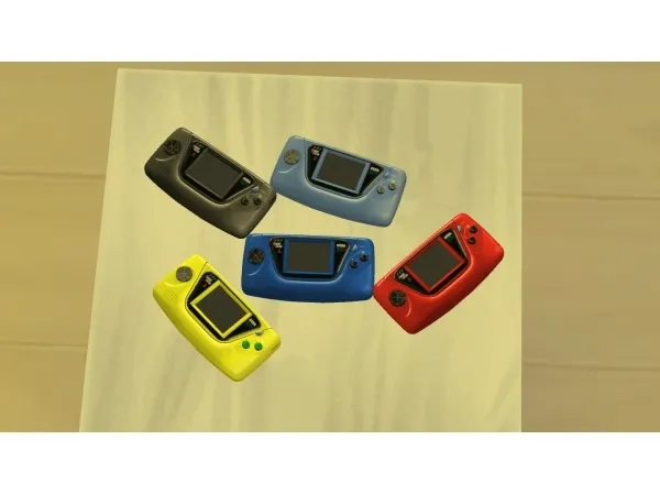 Alpha Usable SEGA Game Gear console by LightningBolt - The Sims 4 Custom Content