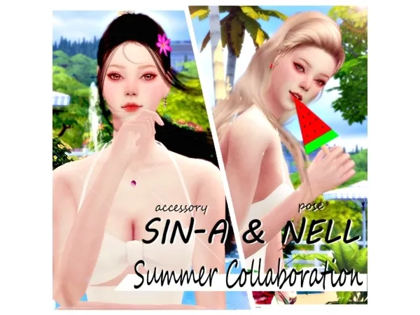 Alpha SIN ANELL Summer Collaboration - The Sims 4 Custom Content