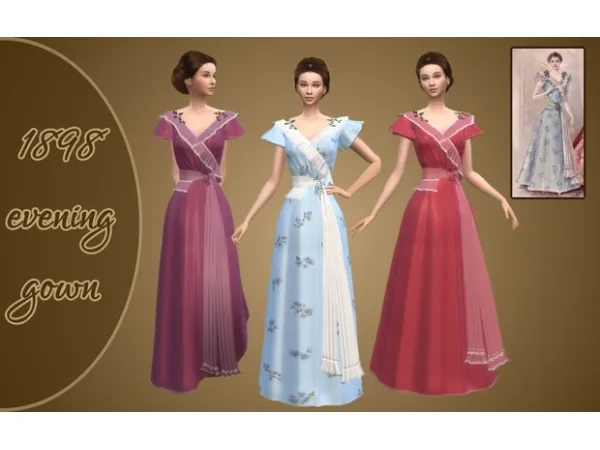 Maxis Match 1898 Ball gown by vintage simstress - The Sims 4 Custom Content