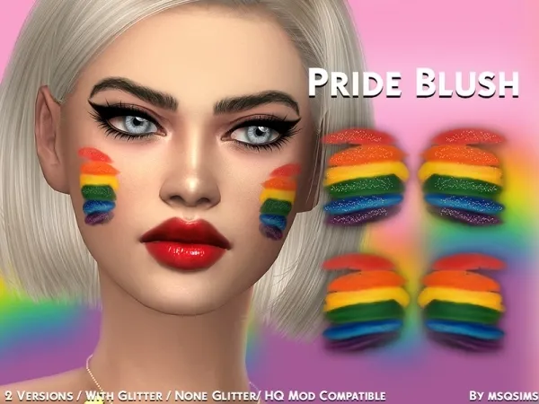 Alpha MSQSIMS' Pride Blush - The Sims 4 Custom Content