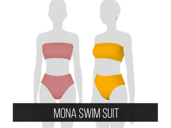 Alpha MONA SWIMSUIT SUIT by fifthscreations - The Sims 4 Custom Content