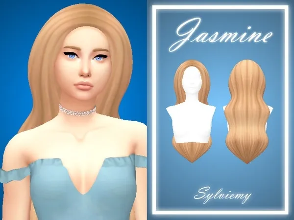 Jasmine Hair - The Sims 4 Custom Content