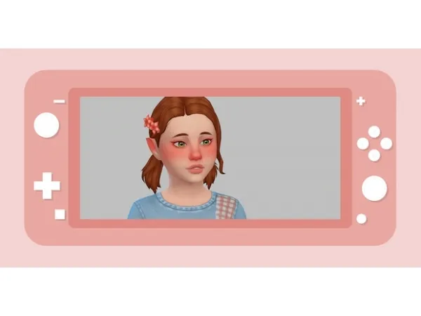Maxis Match lyla pigtails a conversion by loomellaa - The Sims 4 Custom Content
