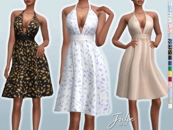 Maxis Match Sifix's Julie Dress by thesimsresource - The Sims 4 Custom Content