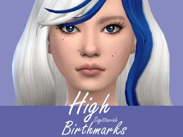 Maxis Match Sagittariah's Higj Birthmarks - The Sims 4 Custom Content
