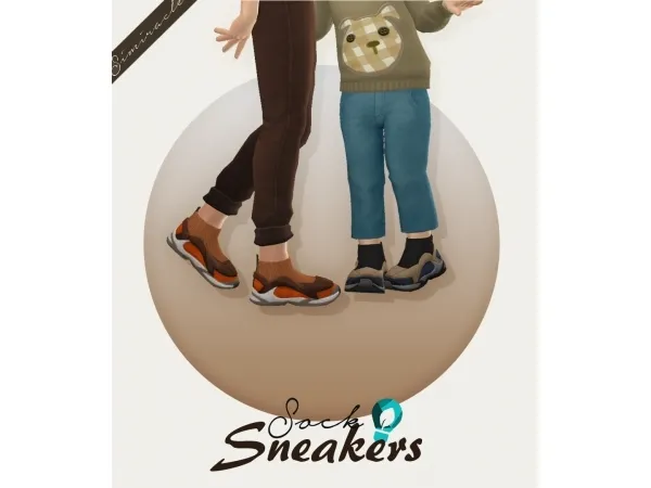 Alpha Sock Sneakers - The Sims 4 Custom Content