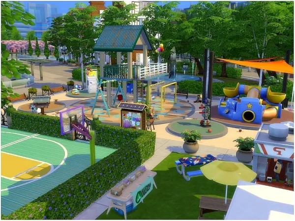 Maxis Match lotsbymanal's Kids Maze Park - The Sims 4 Custom Content