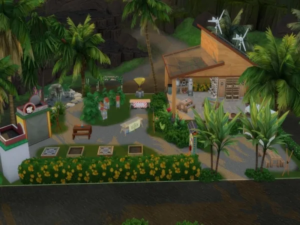 Maxis Match LJaneP6's Sulani Community Garden - The Sims 4 Custom Content