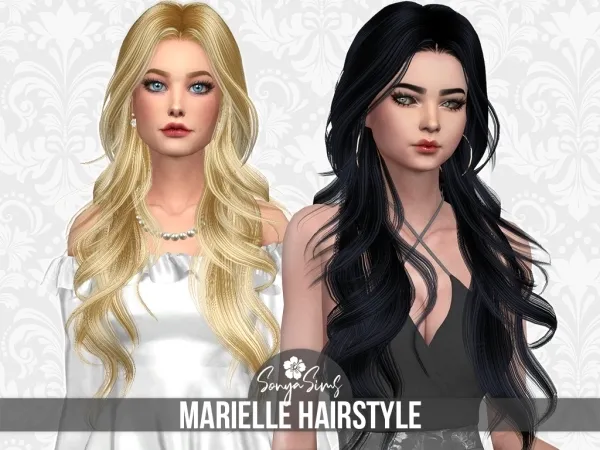 Alpha Marielle Hairstyle by sonyasims - The Sims 4 Custom Content