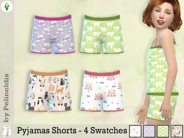 Summer Pyjamas Shorts - The Sims 4 Custom Content