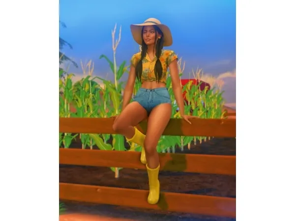 Maxis Match Fence Poses - The Sims 4 Custom Content