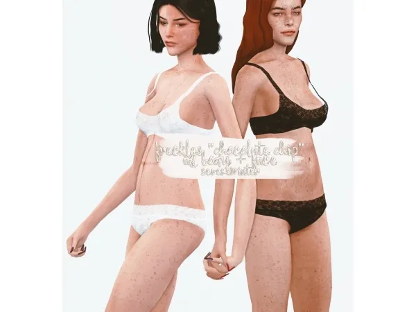 Maxis Match freckleschocolate chip all body face - The Sims 4 Custom Content