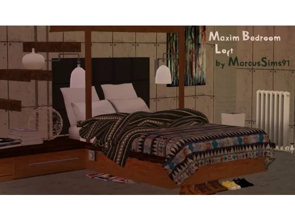 Maxim bedroom loft - The Sims 3 Custom Content