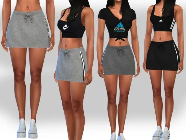 Maxis Match Saliwa's Female Sport Skirts - The Sims 4 Custom Content